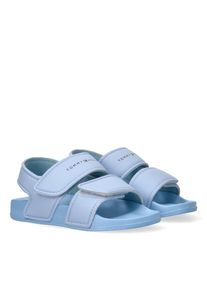 Badesandale Tommy Hilfiger, M&auml;dchen, Gr. 30, hellblau, Synthetik, Schuhe Badesandale, Badeschuh, Wassersandale, Sommerschuh mit Klettverschl&uuml;ssen