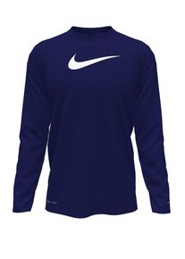 T-Shirt Nike "LONG SLEEVE HYDROGUA", M&auml;dchen, Gr. L, midnight navy, Jersey, Obermaterial: 100% Polyester, normal, Rundhals, Shirts T-Shirt, f&uuml;r Kinder, sportlicher Stil, Kurzarm, mit Dri-FIT-Technologie