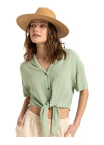 Kurzarmshirt Roxy "Salty Sweet", Damen, Gr. XL, gr&uuml;n, Obermaterial: 100% Viskose;, Shirts Kurzarmshirt