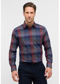 Langarmhemd Eterna "MODERN FIT", Damen, Gr. 41, Normalgr&ouml;&szlig;en, blau (navy), Twill, 100% Baumwolle, tailliert, Manschette, Hemden Langarmhemd, NON IRON (b&uuml;gelfrei)