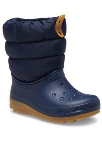 Winterboots Crocs "CLASSIC NEO PUFF BOOT T", M&auml;dchen, Gr. 22, navy, Croslite&trade;, Nylon, Schuhe Winterboots, Snowboots, Winterstiefel zum Schlupfen