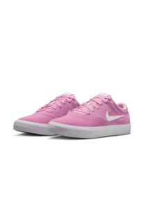 Sneaker Nike Sportswear "W CHARGE SUEDE", Damen, Gr. 40,5, pink rise, wei&szlig;, pink rise, wei&szlig;, Leder, Schuhe Sneaker
