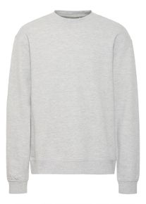 Longpullover Blend "Longpullover BHBRODY Sweatshirt crew", Herren, Gr. XXL, grau (stone mix), Web, Obermaterial: 60% Baumwolle CO. 40% Polyester PES., unifarben, Basic, normal, Rundhals, Pullover Longpullover