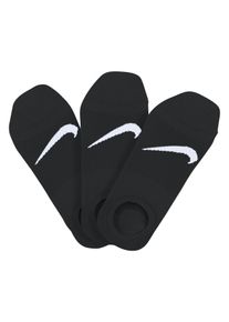 F&uuml;&szlig;linge Nike, M&auml;dchen, Gr. M (38/41), schwarz (3x schwarz), Elasthan, Nylon, unifarben mit Farbeinsatz, elastisch, Socken F&uuml;&szlig;linge, mit atmungsaktivem Mesh