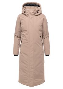 Wintermantel Navahoo "Wintermantel Schneew&auml;chter 14", Damen, Gr. 4XL, braun (taupe grau), Obermaterial: 100% Polyester PES. Obermaterial: Futter: 100% Polyester PES. 100% Polyester PES., M&auml;ntel Wintermantel