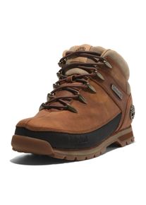Schn&uuml;rboots Timberland "EURO SPRINT - MID LACE BOOT", Herren, Gr. 42, braun (medium orange full grain), Leder, Schuhe Schn&uuml;rboots, Winterstiefel, Schn&uuml;rstiefel, Winterschuhe