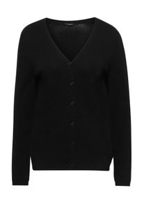 Strickjacke GOLDNER "Weiche Kaschmirstrickjacke mit V-Ausschnitt", Damen, Gr. 44, lila (violett), Obermaterial: 100% Kaschmir WS., Rippe, Strickjacken Strickjacke, Ohne