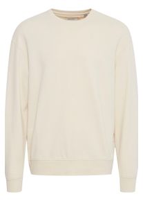 Longpullover Blend "Longpullover BHBRODY Sweatshirt crew", Herren, Gr. XXXL, beige (bleached sand), Web, Obermaterial: 60% Baumwolle CO. 40% Polyester PES., unifarben, Basic, normal, Rundhals, Pullover Longpullover