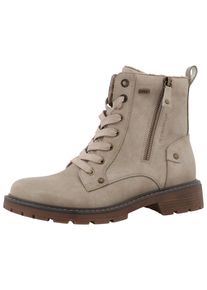 Winterboots Tom Tailor, Damen, Gr. 42, wei&szlig; (sanftes wei&szlig;), Lederimitat, Schuhe Winterboots, Workerboots, Hiking Boot mit Blockabsatz