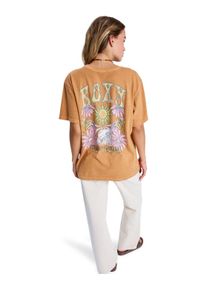 Oversize-Shirt Roxy "Sunny Stone Wash", Damen, Gr. M, almond, Obermaterial: 100% Walkfrottier;, Shirts Oversize-Shirt