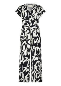 Jumpsuit Betty Barclay "Jumpsuit mit Eingrifftaschen", Damen, Gr. 46, EURO, blau (dunkelblau, wei&szlig;), Obermaterial: 95% Polyester PES. 5% Elasthan EL., Overalls Jumpsuit