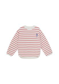 Sweater Minymo "Sweater MISweatshirt LS Y/D", M&auml;dchen, Gr. 122, rot (cayenne), Obermaterial: 95% Baumwolle CO. 5% Elasthan EL., Sweatshirts Sweater