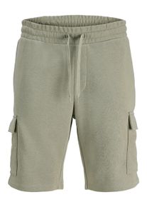 Jack & Jones PlusSize Sweatshorts "JPSTGORDON ALLIANCE SWEAT SHORTS PLS", Damen, Gr. 48 (7XL), N-Gr, vetiver, angeraute Sweatware, Obermaterial: 60% Baumwolle, 40% Polyester, JACK & JONES PLUSSIZE, unifarben, regular fit, Hosen Sweatshorts