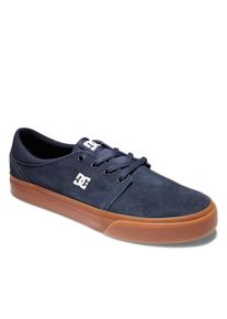 Sneaker DC Shoes "Trase Sd", Herren, Gr. 8(40,5), blau (navy, gum), Obermaterial:Obermaterial: Leder [Kuh] / Futter: Textil / Au&szlig;ensohle: Gummi;, Schuhe Sneaker