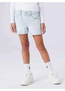 Jeansshorts name it "NKFROSE REG DNM SHORTS 6042-AC NOOS", Jungen, Gr. 164, N-Gr, light blau denim, Denim/Jeans, Obermaterial: 100% Baumwolle, Abriebeffekte, unifarben, regular fit kurz, Jeans Jeansshorts, Baumwolle, mit Glitzersteinchen