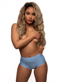 High-Waist-Hipster After Eden "UNLIMITED", Damen, light blau, Microfaser, Obermaterial: 82% Polyamid, 18% Elasthan, clean, k&ouml;rpernah, Unterhosen High-Waist-Hipster, elastischer Bund