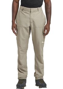 Trekkinghose Jack Wolfskin "BARRIER PANT M", Herren, Gr. 56, Normalgr&ouml;&szlig;en, grau (stone), Obermaterial: 46% Polyamid, 27% Lyocell, 27% Modal. Futter: 100% Polyester, Hosen Trekkinghose