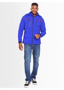 Softshelljacke Arctic Seven "Arctic Seven Herren Softshell Jacke AS088", Herren, Gr. 4XL, blau, Obermaterial: 96% Polyester PES. 4% Elasthan EL., Jacken Softshelljacke