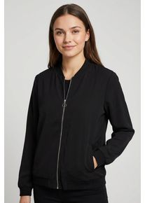 V&eacute;ro Moda Kurzjacke VERO MODA "VMCONNY, leichte Jacke f&uuml;r den &Uuml;bergang", Damen, Gr. XL, schwarz, Web, Obermaterial: 96% Polyester, 4% Elasthan, unifarben, normal, Jacken Kurzjacke, seitliche Eingrifftaschen, Rippb&uuml;ndchen