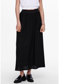 Maxirock Only "ONLVENEDIG &ndash; Maxil&auml;nge mit elastischem Bund f&uuml;r luftigen Komfort", Damen, Gr. M (38), schwarz, Web, Obermaterial: 100% Viskose, unifarben, regular fit wadenlang, R&ouml;cke Maxirock, Viskose