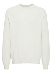 !Solid Strickfleece-Pullover SOLID "Strickpullover SDGia", Herren, Gr. L, beige (pristine), Obermaterial: 100% Baumwolle CO., Pullover Strickfleece-Pullover