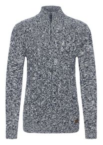 !Solid Troyer SOLID "Troyer SDRichart", Damen, Gr. S, blau (insignia blau melange), Obermaterial: 70% Baumwolle CO recyc.. 30% Polyester Pol. recyc.., Pullover Troyer