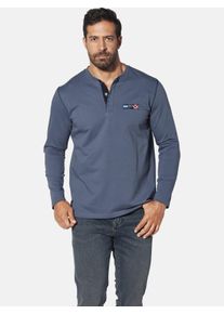 Sweatshirt Jan Vanderstorm "Sweatshirt JORNSEN", Herren, Gr. 4XL, blau, Obermaterial: 100% Baumwolle CO., Shirts Sweatshirt