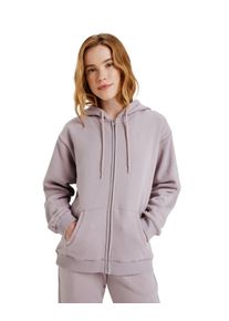 Hoodie Roxy "Surf Stoked Zipped Brushed", Damen, Gr. XS, nirvana, Obermaterial: 60% Walkfrottier, 40% Microfaser;, Sweatshirts Hoodie