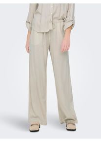 Jacqueline de Yong Schlupfhose JDY "JDYCAYA LINEN MW PANT WVN DIA", Damen, Gr. XS, L&auml;nge 32, moonbeam, Web, Obermaterial: 90% Viskose, 10% Leinen, unifarben, lang, Hosen Schlupfhose, Sommerhose mit Leinen
