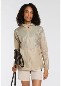 Regenjacke CMP, Damen, Gr. 34, beige (sabbia), Obermaterial: 100% Polyamid, Jacken Regenjacke, w&auml;rmend, &Uuml;bergangsjacke