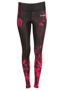 Leggings WINSHAPE "AEL102-Brilliant", Damen, Gr. S, Normalgr&ouml;&szlig;en, rot (rubin), 80% Polyester, 20% Elasthan, Hosen Leggings, mit leichtem Kompressionseffekt