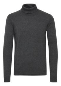 Strickfleece-Pullover 11 Project "Strickpullover PRIngbert", Herren, Gr. XL, grau (dunkelgrau melange), Obermaterial: 50% Baumwolle CO. 50% Polyacryl PAN., Pullover Strickfleece-Pullover