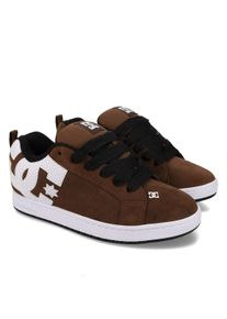 Sneaker DC Shoes "Court Graffik", Herren, Gr. 13(47), braun, wei&szlig;, Obermaterial:Obermaterial: Leder (Kuh) / Futter: Textil / Au&szlig;ensohle: Gummi;, Schuhe Sneaker
