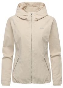 Bomberjacke Ragwear "Bomberjacke Dizzie Cordy YOUMODO", Damen, Gr. XL, wei&szlig; (ecru), Obermaterial: 98% Baumwolle CO. 2% Elasthan EL. Obermaterial: Futter: 100% Polyester PES., Jacken Bomberjacke