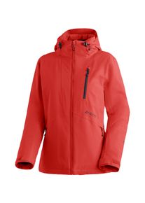 Skijacke Maier Sports "Straja", Damen, Gr. 50, rot (feuerrot), 100% Polyester, hoch geschlossener Ausschnitt, Jacken Skijacke, Damen Winterjacke, wind/wasserdicht, 3 RV-Taschen und Kapuze