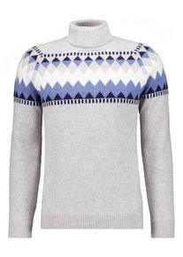 Rundhalspullover Ragman, Herren, Gr. 54, grau, 011, Strick, 90% Wolle 10% Baumwolle, Pullover Rundhalspullover