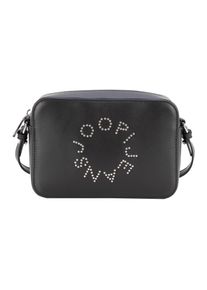 JOOP! Schultertasche JOOP JEANS "giro borchia cloe shoulderbag shz", Damen, Gr. B/H/T: 21,5cm x 15cm x 6cm, schwarz, Lederimitat, Taschen Schultertasche, Damen Umh&auml;ngetasche, Logoschriftzug mit Nieten besetzt