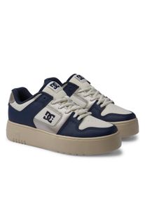 Sneaker DC Shoes "Manteca 4 Platform", Damen, Gr. 8,5(40), wei&szlig; (wei&szlig;, champagne), Obermaterial:Obermaterial: Leder (Kuh) / Futter: Textil / Au&szlig;ensohle: Gummi;, Schuhe Sneaker