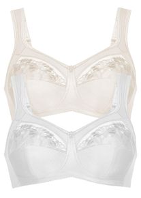 Entlastungs-BH Anita "Entlastungs BH Safina", Damen, Gr. 80, Cup D, bunt (wei&szlig; crystal), Obermaterial: 50% Polyamid PA. 25% Polyester PES. 10% Elasthan EL. 10% Viskose CV. 5% Baumwolle CO., BHs Entlastungs-BH