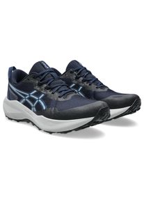 Trailrunningschuh asics "GEL-VENTURE 11", Damen, Gr. 42, midnight, grau blau, Synthetik, Schuhe Trailrunningschuh, mit profiliertem Gummi-Laufsohlenprofil, mit AMPLIFOAM PLUS D&auml;mpfung