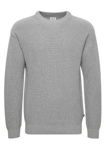 !Solid Rundhalspullover SOLID "Rundhalspullover SDGorell", Herren, Gr. L, grau (griffin melange), Obermaterial: 70% Baumwolle CO recyc.. 30% Polyester Pol. recyc.., Pullover Rundhalspullover