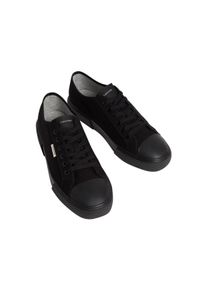 Sneaker Calvin Klein "VULC LACEUP CV", Herren, Gr. 44, schwarz, Baumwolle, unifarben, Basic, Schuhe Sneaker, Freizeitschuh, Halbschuh, Schn&uuml;rer mit CK-Emblem