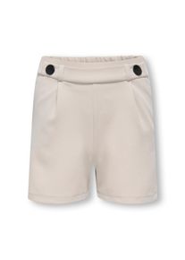 Shorts KIDS Only "KOGGEGGO LIFE BUTTON SHORTS VD JRS NOOS", Jungen, Gr. 128, N-Gr, chateau gray, Jersey, Obermaterial: 95% Polyester, 5% Elasthan, unifarben, regular fit ca. Mitte Oberschenkel, Hosen Shorts