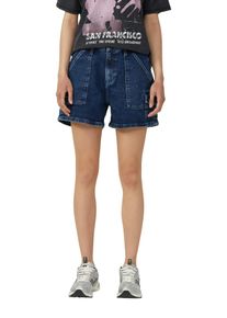 Shorts QS, Damen, Gr. 34, N-Gr, blau (dunkelblau), Obermaterial: 99% Baumwolle, 1% Elasthan, unifarben, regular fit kurz, Hosen Shorts, Sommerhose mit Taschen