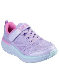 Sneaker Skechers "GO RUN ELEVATE 2.0", M&auml;dchen, Gr. 32, lavendel, Lederimitat, Textil, kontrastfarbene Details, Schuhe Sneaker, Freizeitschuh mit Klettverschluss, Gr&ouml;&szlig;enschablone zum Download
