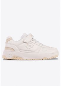 Sneaker Lotto, M&auml;dchen, Gr. 27, wei&szlig;, beige, Mesh, Synthetik, Schuhe Sneaker