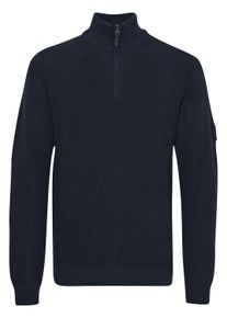 Troyer INDICODE "Troyer IDRevillan", Damen, Gr. M, blau (navy), Obermaterial: 46% Baumwolle CO recyc.. 34% Baumwolle CO. 20% Polyester PES., Pullover Troyer