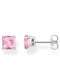 Paar Ohrstecker Thomas Sabo "H2174-009-1,-024-11,-051-14,-051-9,-414-14,-699-32", bunt (silberfarben, pink, pink), Ohrringe, Damen, Silber 925 (recycelt), Paar Ohrstecker, mit Zirkonia (synth.), Spinell (synth.), Onyx oder Glas-Keramik Stein