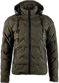 Steppjacke DEPROC Active "GILMOUR THORN Men", Herren, Gr. S (48), gr&uuml;n (dunkelgr&uuml;n), 100% Polyester, bequem, mit innenliegendem Gummizug, Jacken Steppjacke, auch in Gro&szlig;en Gr&ouml;&szlig;en erh&auml;ltlich