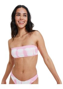Bandeau-Bikini-Top Roxy "Sunrise", Damen, Gr. XS, Cup B, bonbon, Obermaterial: 92% Microfaser, 8% Elasthan;, Bikini-Oberteile Bandeau-Bikini-Top